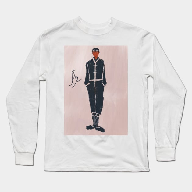 Boy Long Sleeve T-Shirt by danielmacleodillustration